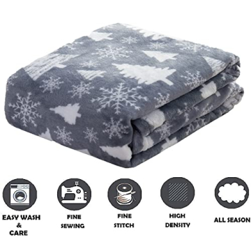 Elegant Comfort Cozy Christmas Fleece Warm Blanket