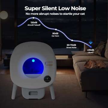 Fsitego Self Cleaning Cat Litter Box for Multiple Cats