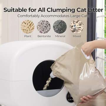 Fsitego Self Cleaning Cat Litter Box for Multiple Cats