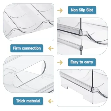 IROONN Water Bottle Organizer Stackable Storage for Bottles