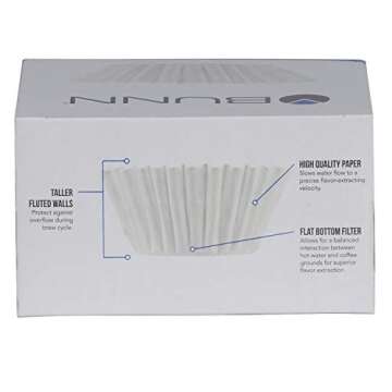 BUNN 8-12 Cup Coffee Filters, 6 each, 100ct