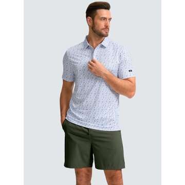 G Gradual Lightweight Golf Shorts for Men - 7" Comfort