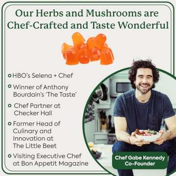 Plant People WonderFocus Mushroom Gummies with Lion’s Mane & Cordyceps - Nootropic Brain Supplement Boosts Memory, Focus, Energy & Mood in Adults | No Sugar, 100% Vegan, Citrus Flavor, 60 Count