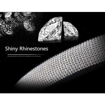 Stylish Diamond Leather Steering Wheel Cover with Bling