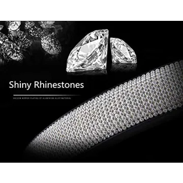 Stylish Diamond Leather Steering Wheel Cover with Bling