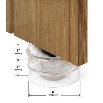 Slipstick CB658 Stack-Its 1 Inch Adjustable Bed Risers/Furniture Risers (Set of 8) Lifts Height 1", 2", or 3" When Stacked - Clear Heavy Duty Raisers