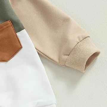 Toddler Color Block Pullover & Joggers - Stylish Winter Set