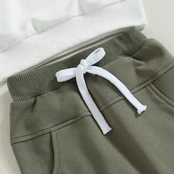 Toddler Color Block Pullover & Joggers - Stylish Winter Set