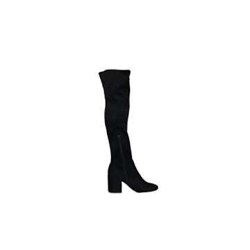 bar III Womens Gabrie Faux Suede Over-The-Knee Boots Black 9 Medium (B,M)