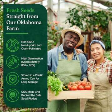 Ultimate Heirloom Seed Vault - 144 Variety Non-GMO Heirloom Seeds in Air & Water-Tight Ammo Can - 23,000 Survival Seeds for Planting Vegetables, Fruits, Herbs - Premium Emergency & Prepper Supplies