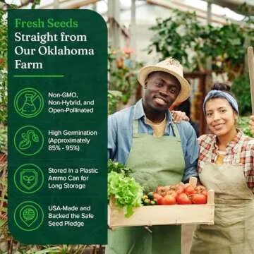 Ultimate Heirloom Seed Vault - 144 Variety Non-GMO Heirloom Seeds in Air & Water-Tight Ammo Can - 23,000 Survival Seeds for Planting Vegetables, Fruits, Herbs - Premium Emergency & Prepper Supplies