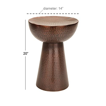 Stylish Deco 79 Metal Accent End Table for Any Space