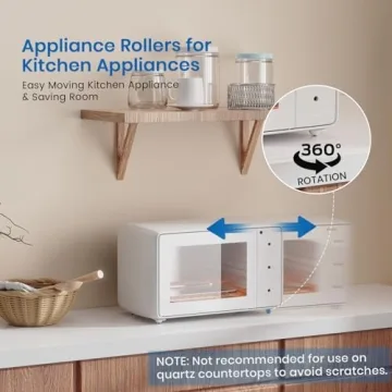 Self Adhesive Caster Wheels for Easy Kitchen Mobility