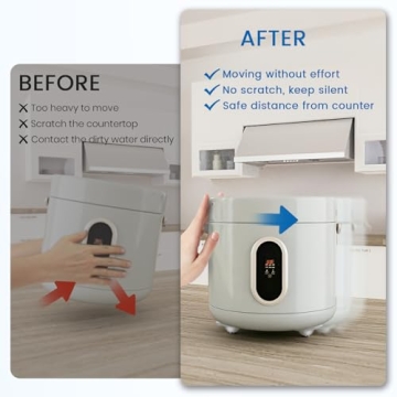 Self Adhesive Caster Wheels for Easy Kitchen Mobility