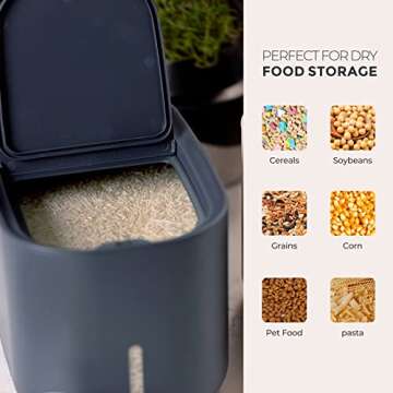 Zuutii Rice Storage Container for Dry Food and Pet Food