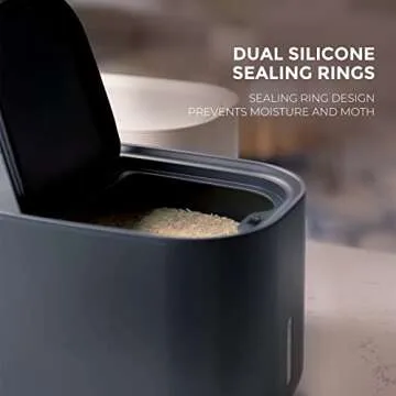 Zuutii Rice Storage Container for Dry Food and Pet Food