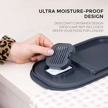 Zuutii Rice Storage Container for Dry Food and Pet Food