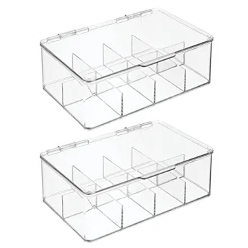 mDesign First Aid Storage Organizer Kit - Clear 2 Pack