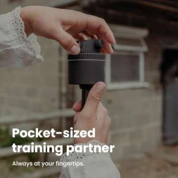 Pivo Equestrian Silver Starter Pack, Auto Face, Body, Horse Phone Tracking Holder, Ai-Powered 360° Rotation, Remote Control for Hands-Free Video Recording with Smart Mount and Travel Case