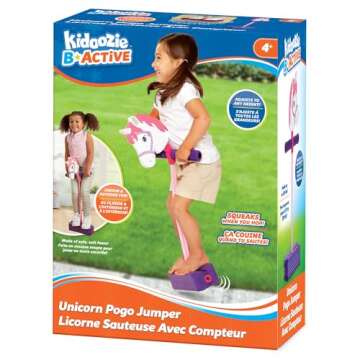 Kidoozie Foam Unicorn Pogo Jumper – Fun and Safe Toy for Kids 4+ - Promotes Active Play - Indoor &...