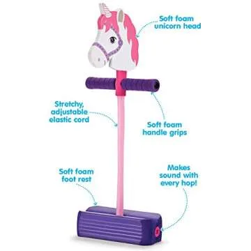 Kidoozie Foam Unicorn Pogo Jumper for Kids 4+