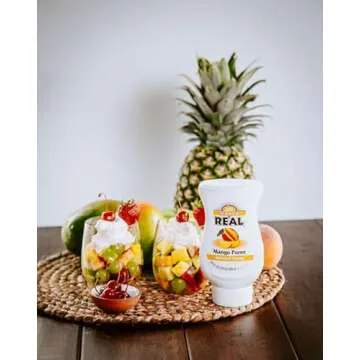 Reàl Infused Exotics Tropical Fruit Flavoring Syrup Variety - 2x Coco, Mango, Passion Fruit, Piña, Kiwi (Pack of 6, 16.9 FL OZ Bottles)