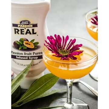 Reàl Infused Exotics Tropical Fruit Flavoring Syrup Variety - 2x Coco, Mango, Passion Fruit, Piña, Kiwi (Pack of 6, 16.9 FL OZ Bottles)