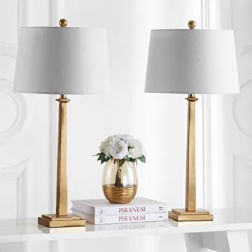Elegant Safavieh Gold Table Lamp Set for Home Decor