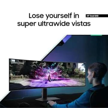 Samsung 49" Odyssey OLED G9 (G95SC) Series Curved Smart Gaming Monitor, 240Hz, 0.03ms, AMD Freestyle Premium Pro, G-Sync Compatible, Dual QHD, Neo Quantum Processor Pro, LS49CG954SNXZA, 2023