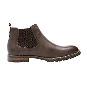 Bruno Marc Men’s Chelsea Boots Casual Slip-On Classic Dress Ankle Boot,Dark Brown,Size 10 US Philly-2
