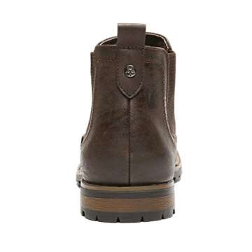 Bruno Marc Men’s Chelsea Boots Casual Slip-On Classic Dress Ankle Boot,Dark Brown,Size 10 US Philly-2