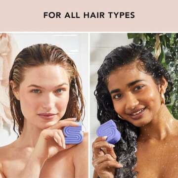 Kitsch Toning Purple Shampoo Bar for Blonde Hair with Biotin for Strengthening Hair & Neutralizing Brassy Tones | Vegan Solid Shampoo Bar for Hair Shine | Zero Waste, 3.2 oz