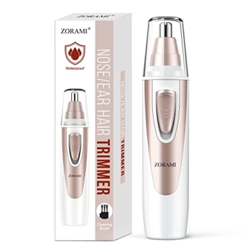 ZORAMI Cordless Ear and Nose Hair Trimmer for Fast Grooming