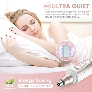 ZORAMI Cordless Ear and Nose Hair Trimmer for Fast Grooming