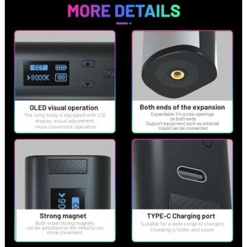 Lapgood Handheld RGB Light Wand - Portable LED Tube Light