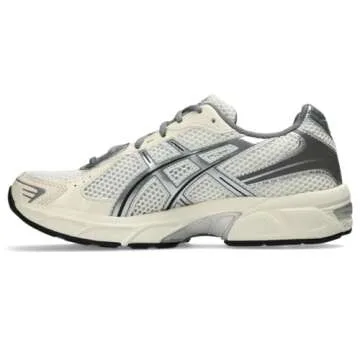 ASICS Women's Gel-1130 Sneakers, Cream/Clay Grey, 8.5 Medium US