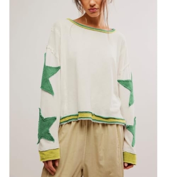 Amiblvowa Oversized Graphic Sweatshirt for Women Y2K Style