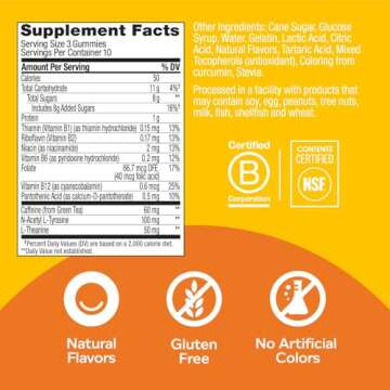 OLLY Swift Energy Gummies for Natural Energy Boost