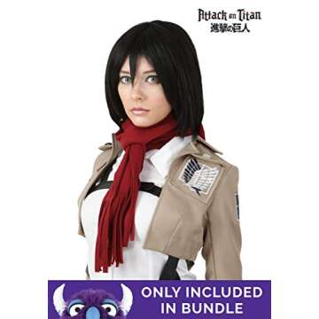 Attack on Titan Mikasa Ackerman Cosplay Costume for Women | Anime Character Outfit for Halloween, Conventions Brown