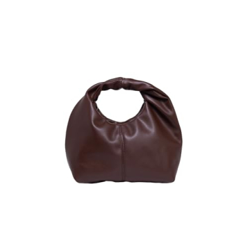 Stylish Verdusa Ruched Hobo Mini Handbag - Coffee Brown
