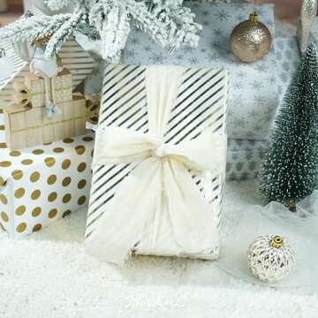 MAYREEL 2 Inch Ivory Velvet Ribbon Hand Torn Light Cream Silk Frayed Edge for Bridal Bouquets Invitations Wedding Vow Books Gift Baskets Hair Bows 3 Yards