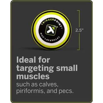 TriggerPoint MB1 EVA Foam Massage Ball - Deep Tissue Self Massage Mimics Massage Therapist Hands - Targets Hard-to-Reach Small Muscle Tightness, Eases Joint & Muscle Pain - Lightweight, Easy to Clean