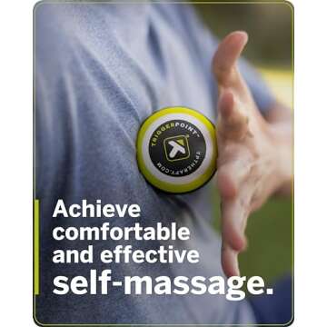 TriggerPoint MB1 EVA Foam Massage Ball - Deep Tissue Self Massage Mimics Massage Therapist Hands - Targets Hard-to-Reach Small Muscle Tightness, Eases Joint & Muscle Pain - Lightweight, Easy to Clean
