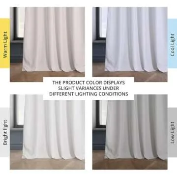 HPD Half Price Drapes Heritage Plush Velvet Curtains 108 Inches Long Room Darkening Curtains for Bedroom & Living Room 50W x 108L, (1 Panel), Pillow White