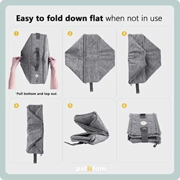 petisfam Portable Cat Travel Litter Box - Leak Proof & Collapsible