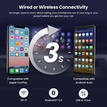 maXpeedingrods Double Din Android Car Stereo Radio with Wireless Apple CarPlay & Android Auto, 7 Inc...