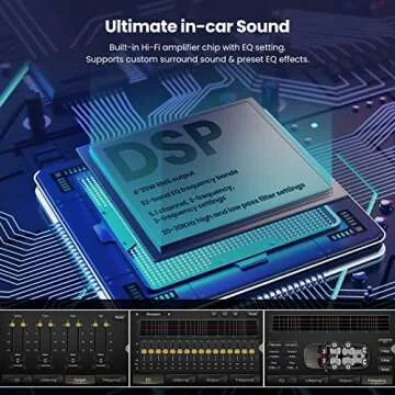 Double Din Car Stereo with Wireless Apple CarPlay & Android Auto