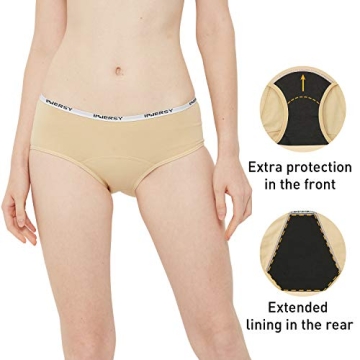 INNERSY Leak-Proof Period Panties Big Girls Comfort