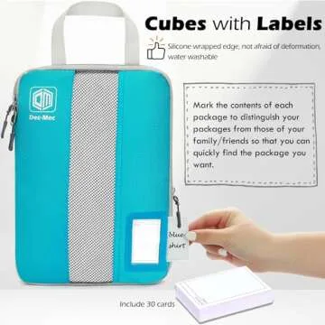 Dec-Mec Compression Packing Cubes Set - Travel Organization Essentials