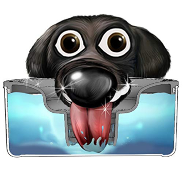 Slopper Stopper Dripless Water Bowl for Large Dogs